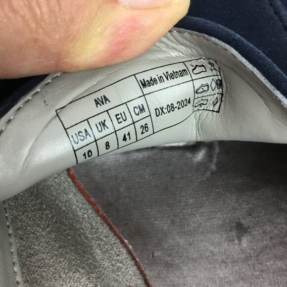 Vionic Ava Womens Navy Suede Wedge Loafers Size 10 - Picture 11 of 11